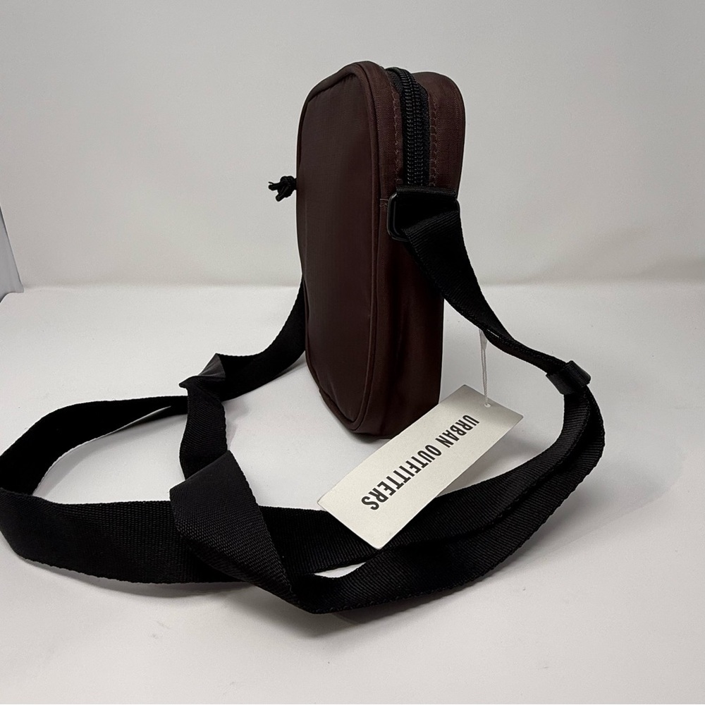 Urban Outfitters Brown Mini Crossbody Bag Nylon Utility Shoulder Pouch Travel - Picture 2 of 10